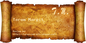 Terem Margit névjegykártya