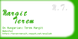 margit terem business card
